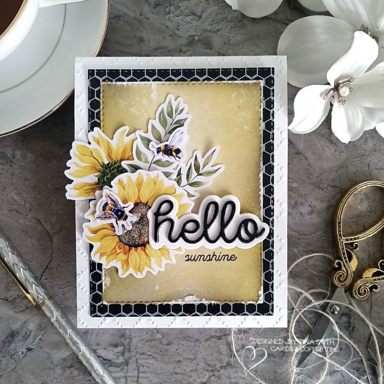 CZ Design Wafer Dies Scripty Hello czd208 Hello Card | color-code:ALT08