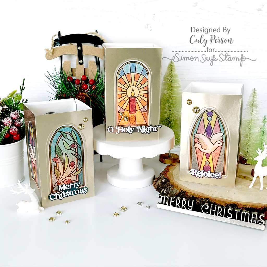 Simon Says Stamp Stained Glass Christmas Wafer Dies 1228sdc Christmas Luminaries | color-code:ALT01