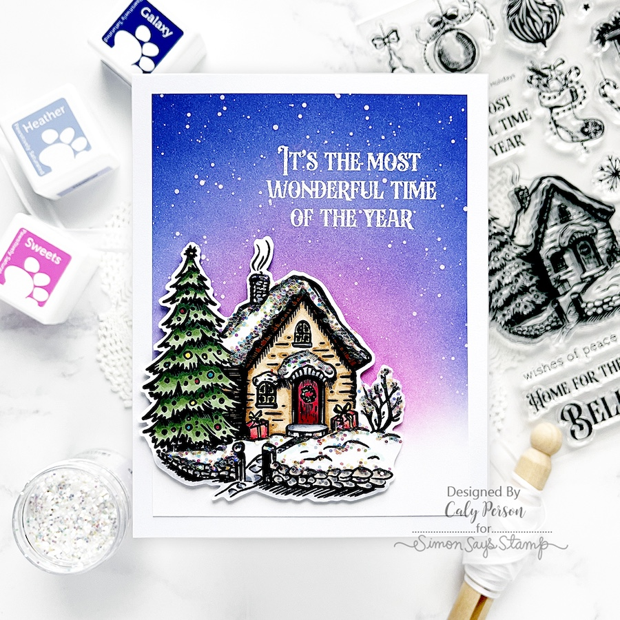 Simon Says Stamp Home for the Holidays Wafer Dies 1248sdc Christmas Card | color-code:ALT01