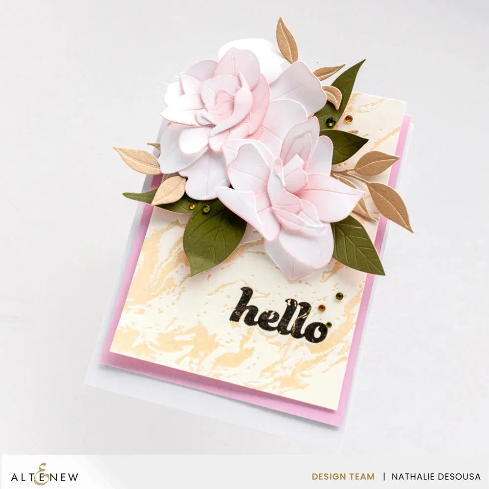 Altenew Craft-A-Flower Gardenia Layering Dies alt10100 hello