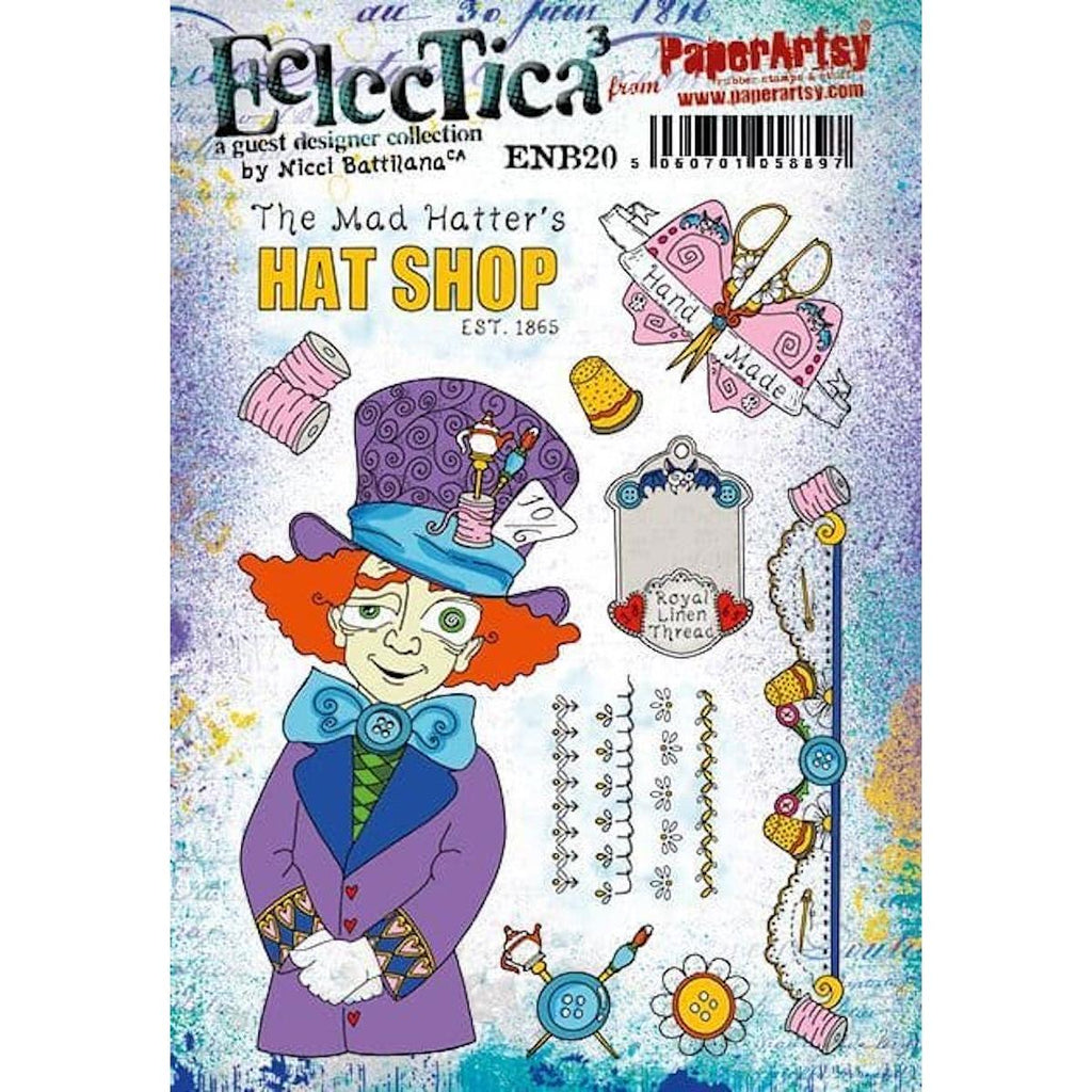 Paper Artsy E3 Nicci Battilana Cling Stamps enb20