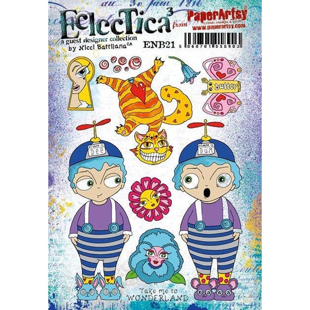 Paper Artsy E3 Nicci Battilana Cling Stamps enb21