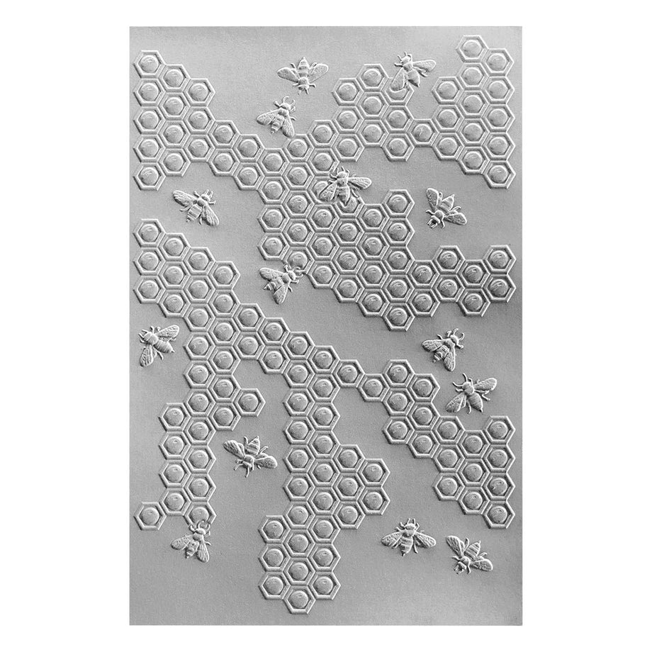 HONEY BEE STAMPS EYELET LACE 3D EMBOSSING FOLDER AND COORDINATING