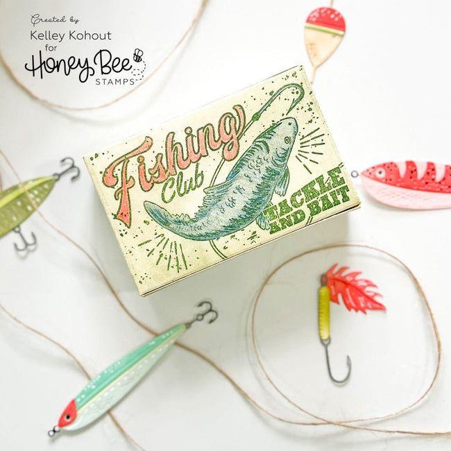 Honey Bee Vintage Gift Card Box Die Set hbds-vingcb Fishing Club Project | color-code:ALT01