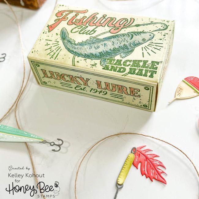 Honey Bee Vintage Gift Card Box Die Set hbds-vingcb Tackle and Bait 