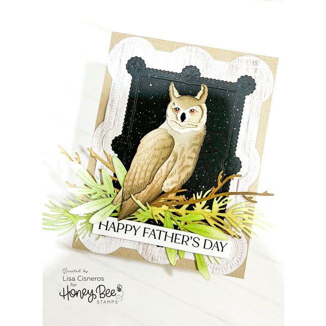 Honey Bee To The Wise One Clear Stamp Set hbst-489 happy father's day card