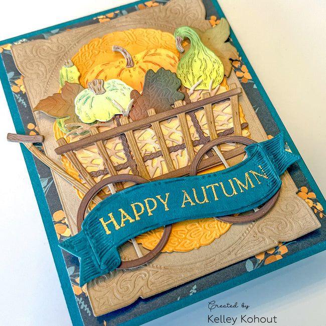 Honey Bee Homestead Harvest 6 x 8.5 Paper Pad hbpa-046 Happy Autumn Card