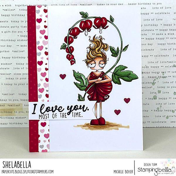 Stamping Bella Bleeding Heart Oddball Cling Stamp eb1278 love you