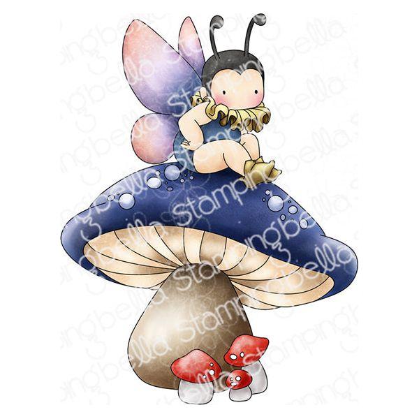 Stamping Bella Tiny Townie Wonderland Caterpillar Has His Wings Cling Stamp eb1304