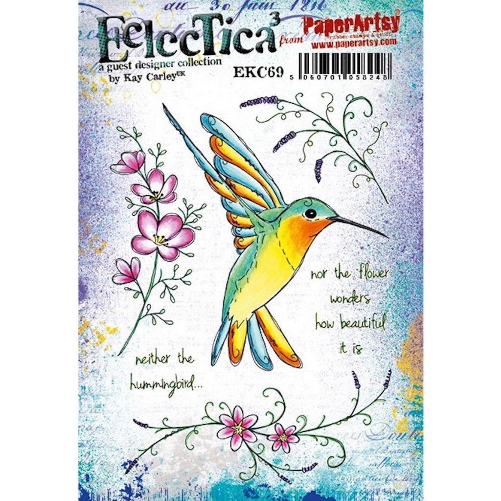 Paper Artsy Eclectica3 Kay Carley Cling Stamps ekc69