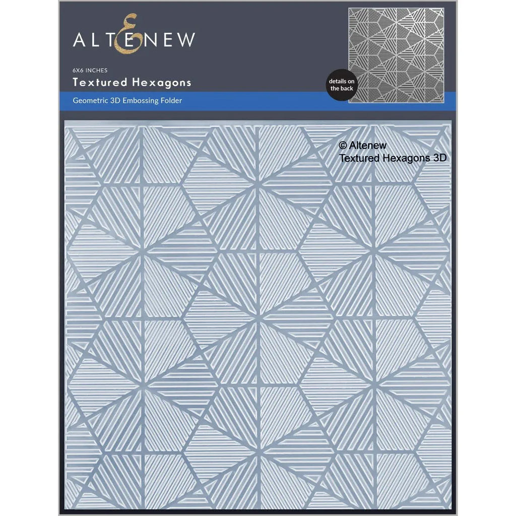 Altenew Textured Hexagons 3D Embossing Folder alt8709