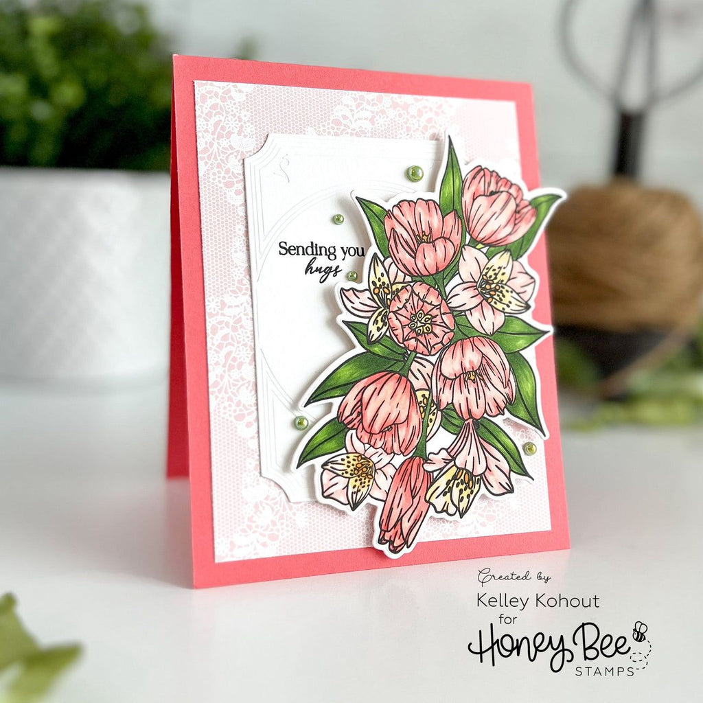 Honey Bee Everything Beautiful Dies hbds-540 Sending Hugs Card