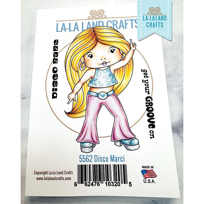 La-La Land Crafts Cling Stamps Disco Marci 5562