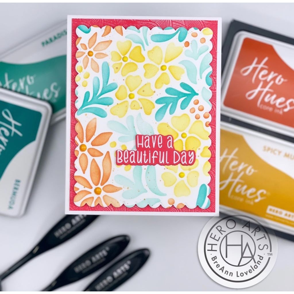 Hero Arts Color Layering Summer Blooms Stencils SA236