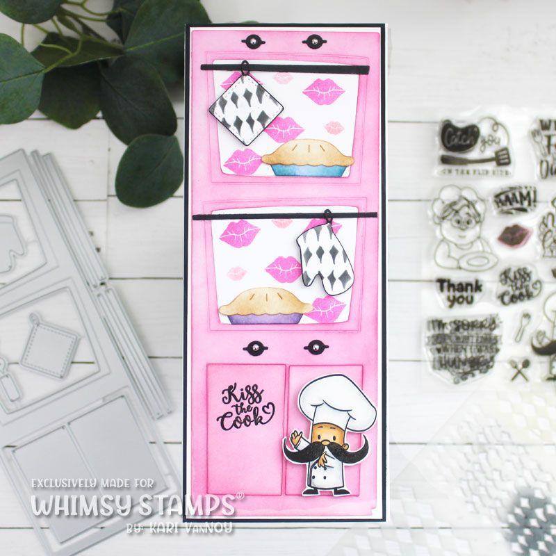 Whimsy Stamps Whats For Dinner Clear Stamps cwsd470 pie