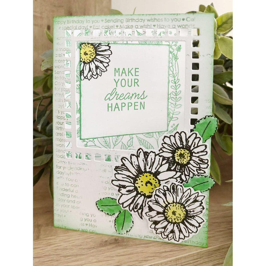 Julie Hickey Designs Hazel's Square Medley Dies ds-he-1061 daisies