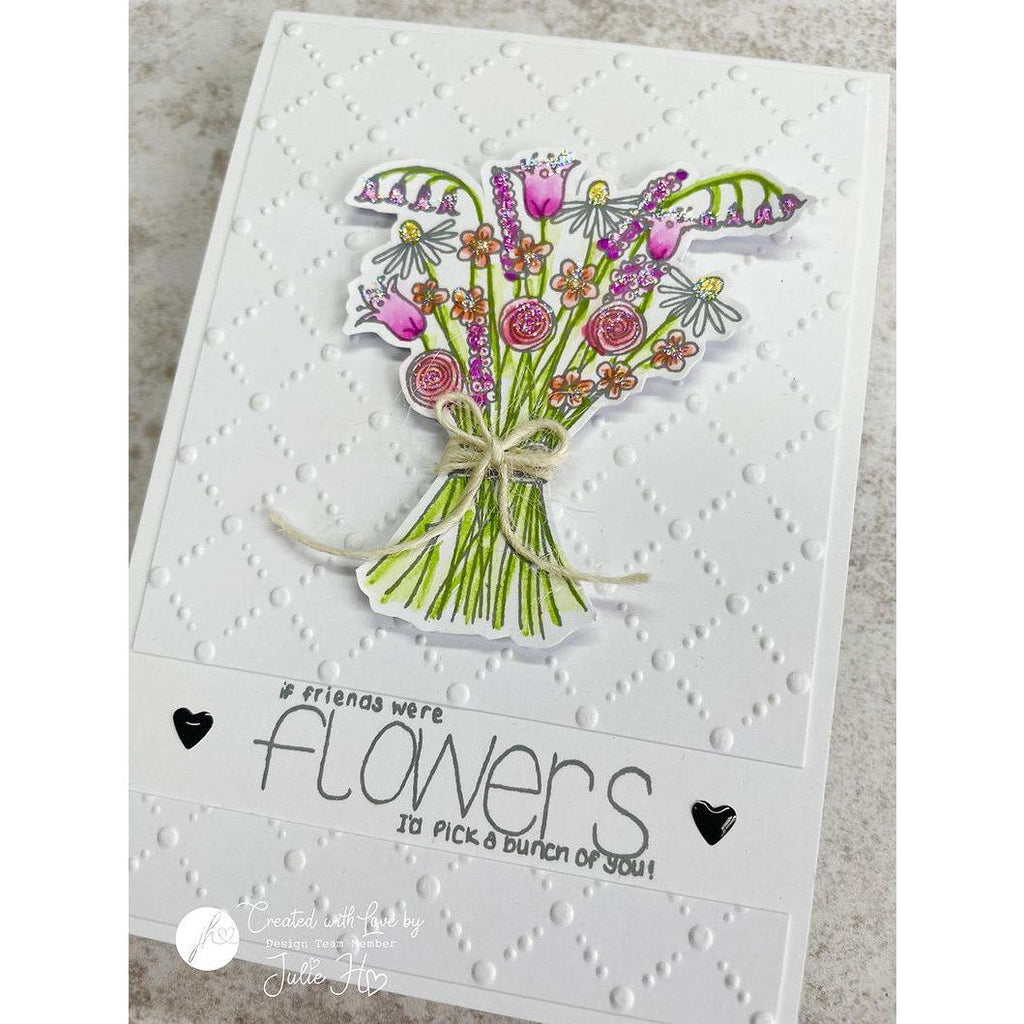 Julie HIckey Designs Mary's Hand Tied Florals Clear Stamps ds-mg-1022 flowers