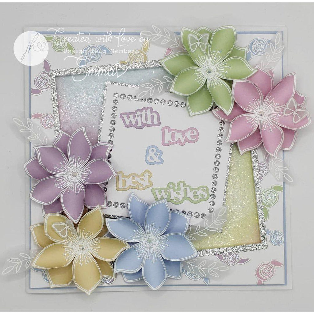 Julie Hickey Designs Hazel's Circle Medley Dies ds-he-1062 best wishes