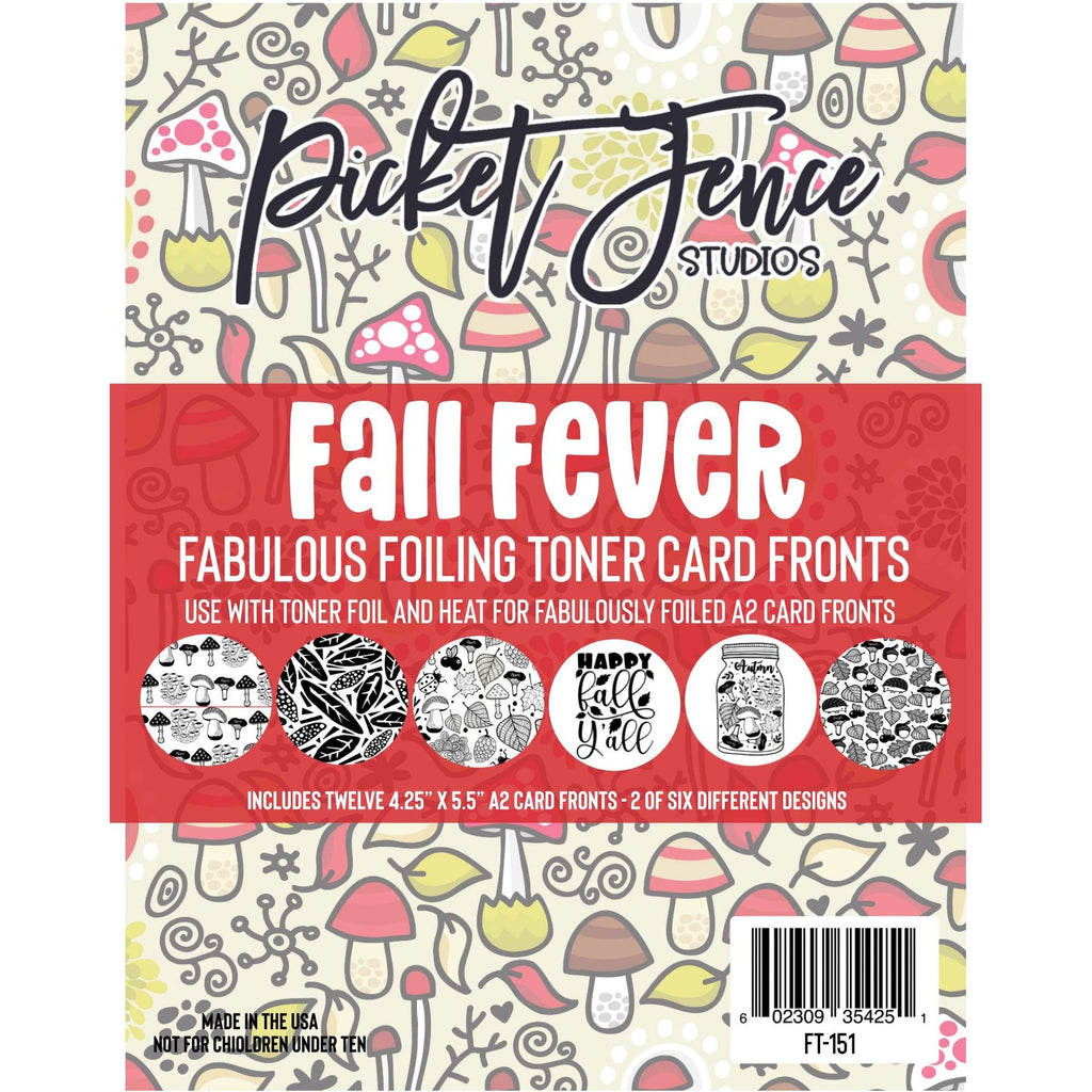 Picket Fence Studios Fabulous Foiling Toner A2 Card Fronts Fall Fever ft-151