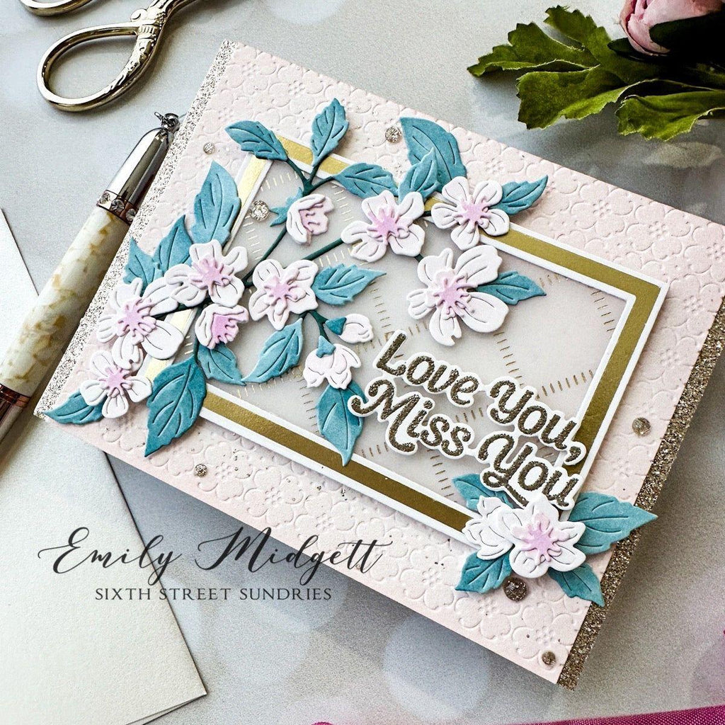 Pinkfresh Studio Cherry Blossoms Bundle Spring Card | color-code:ALT02