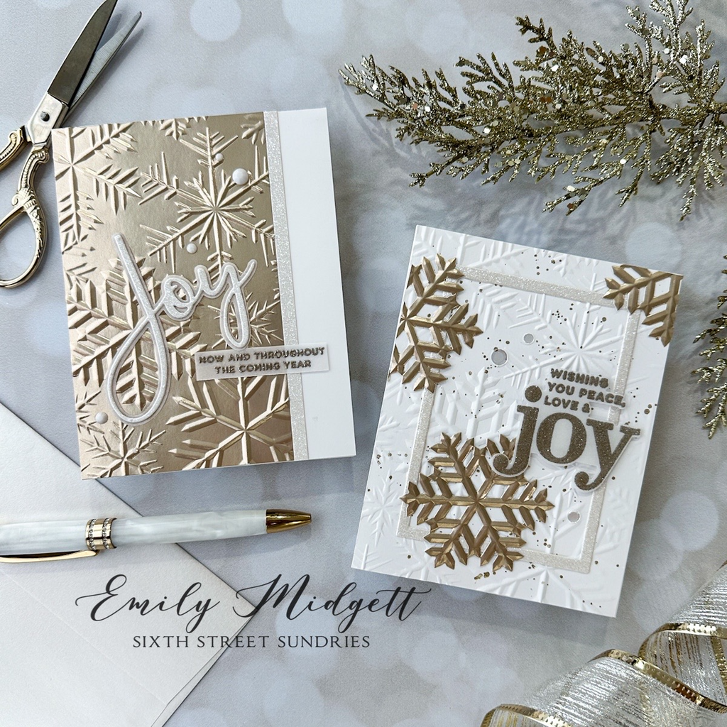 Simon Says Stamp Embossing Folder And Die Icy Snowflakes sfd337 Season of Wonder Christmas Cards | color-code:ALT01