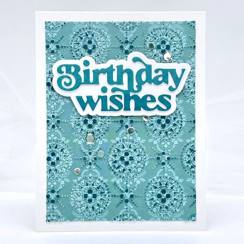 Simon Says Stamp Embossing Folder Winslow Medallions sf375 Birthday Card | color-code:ALT02