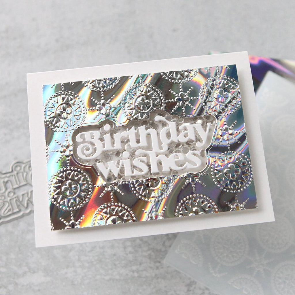 Simon Says Stamp Embossing Folder Winslow Medallions sf375 Birthday Card | color-code:ALT03