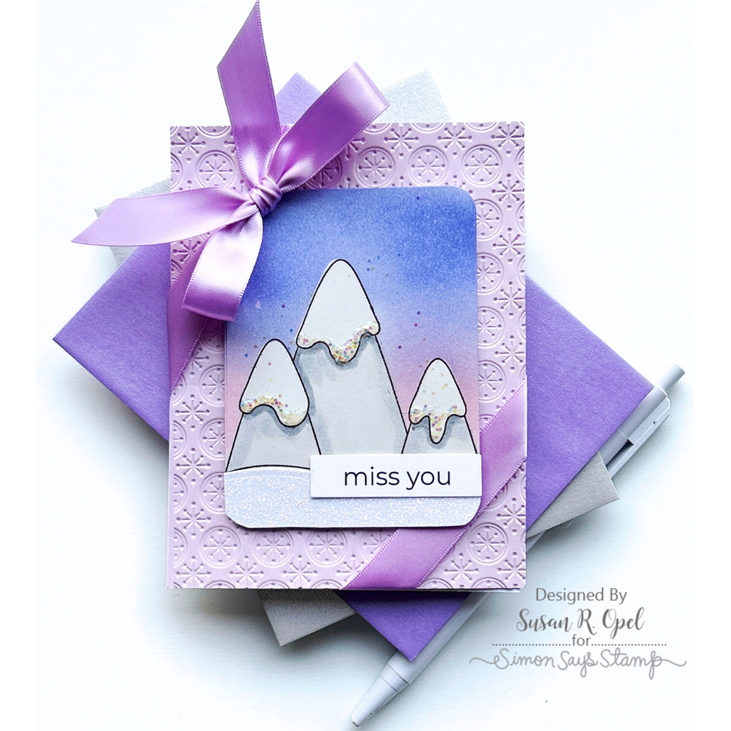 Simon Says Stamp Embossing Folder Illuminated Jacks sf414 Miss You Card | color-code:ALT02