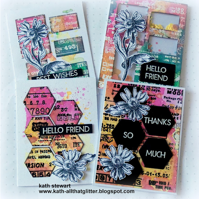 Simon Says Stamp Tim Holtz French Garden Bundle setfr24 Floral Cards