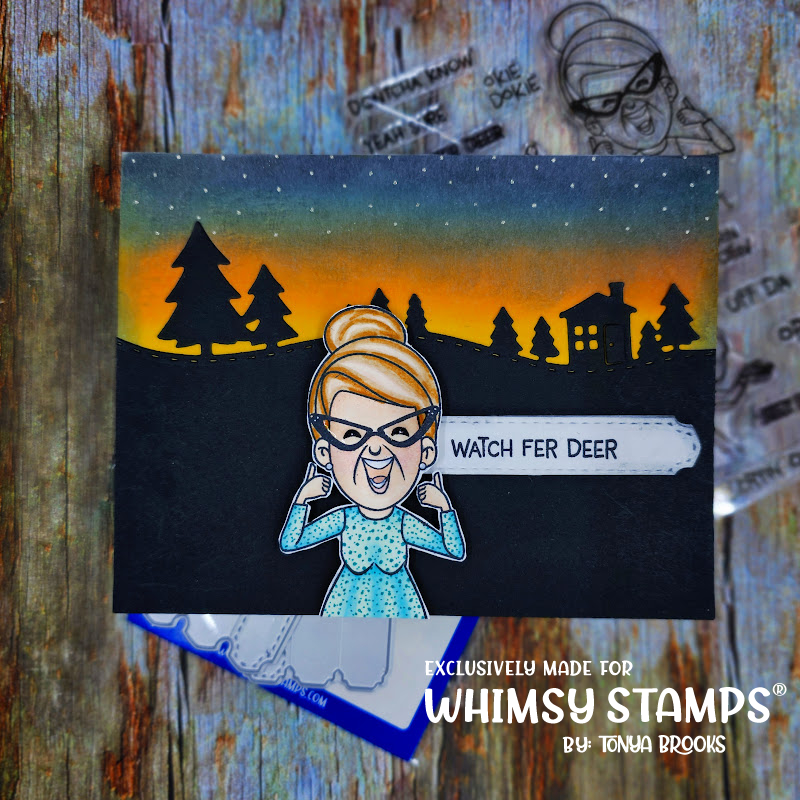 Whimsy Stamps Quick Stacks 1 Dies wsd249 night sky