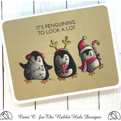 The Rabbit Hole Designs Penguining Clear Stamps TRH-213 Penguins