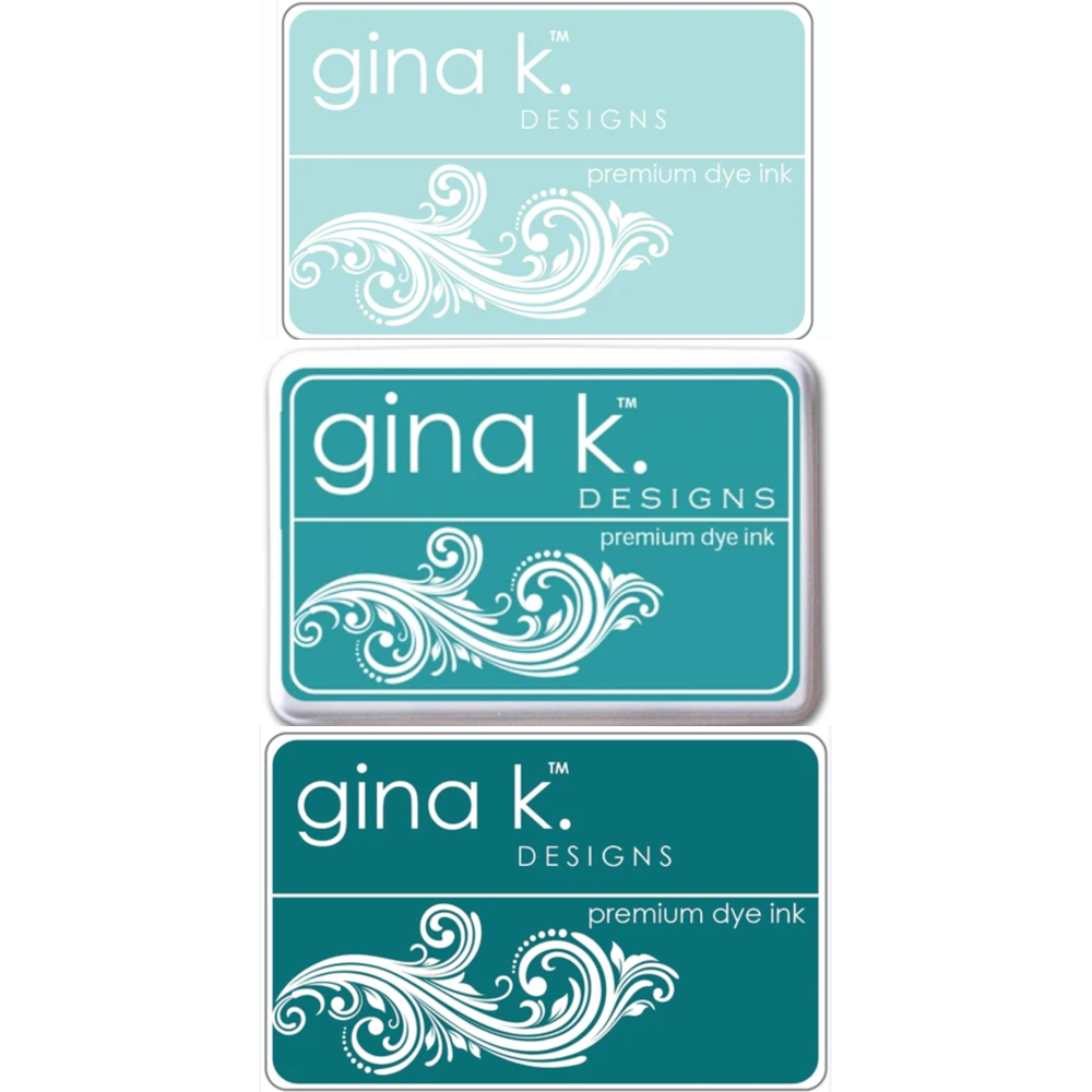 Gina K Designs Blue Green Premium Dye Inks Gina's Favorite Color Combinations