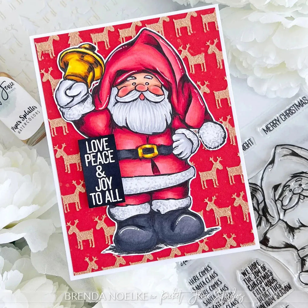 Picket Fence Studios Paper Glaze Luxe Golden Ring pgl-113 santa claus