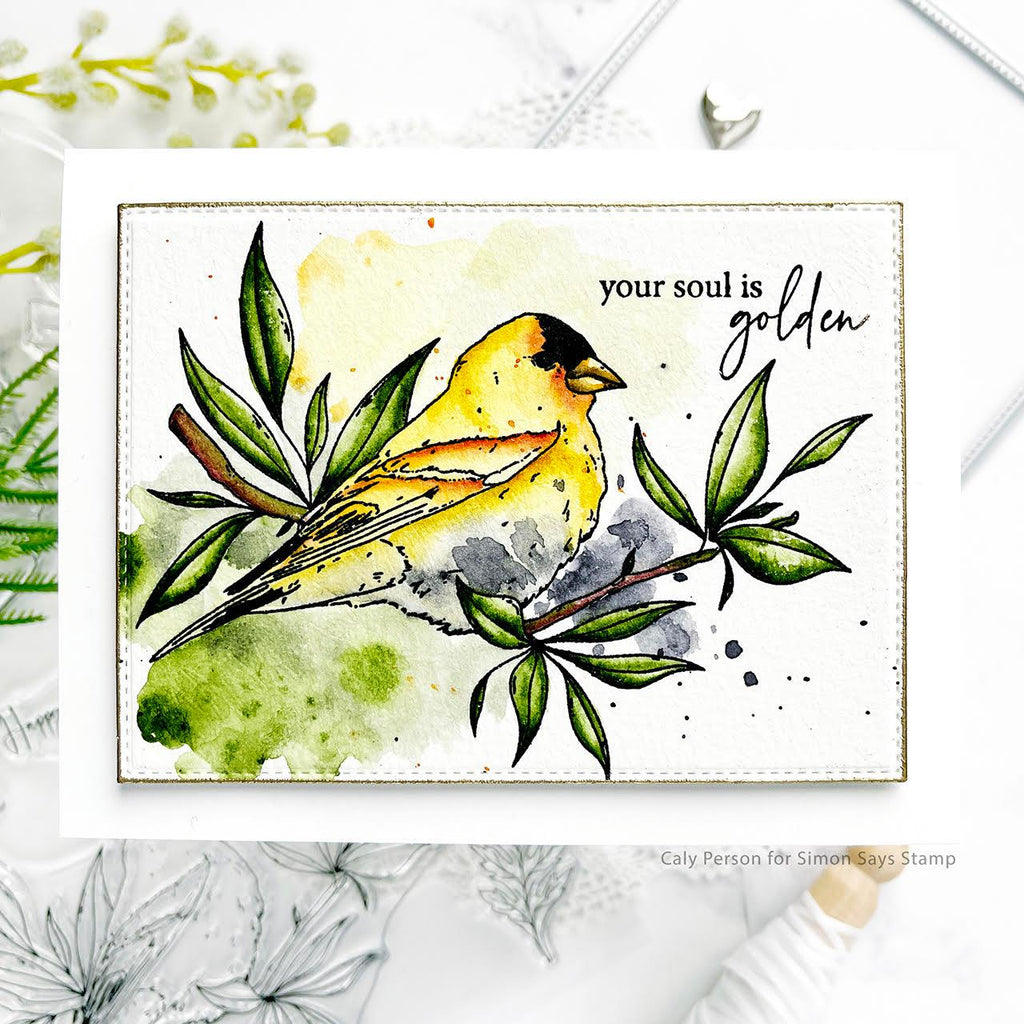 Gina K Designs Glorious Goldfinches Clear Stamps hs51 Your Soul is Golden | color-code:ALT01