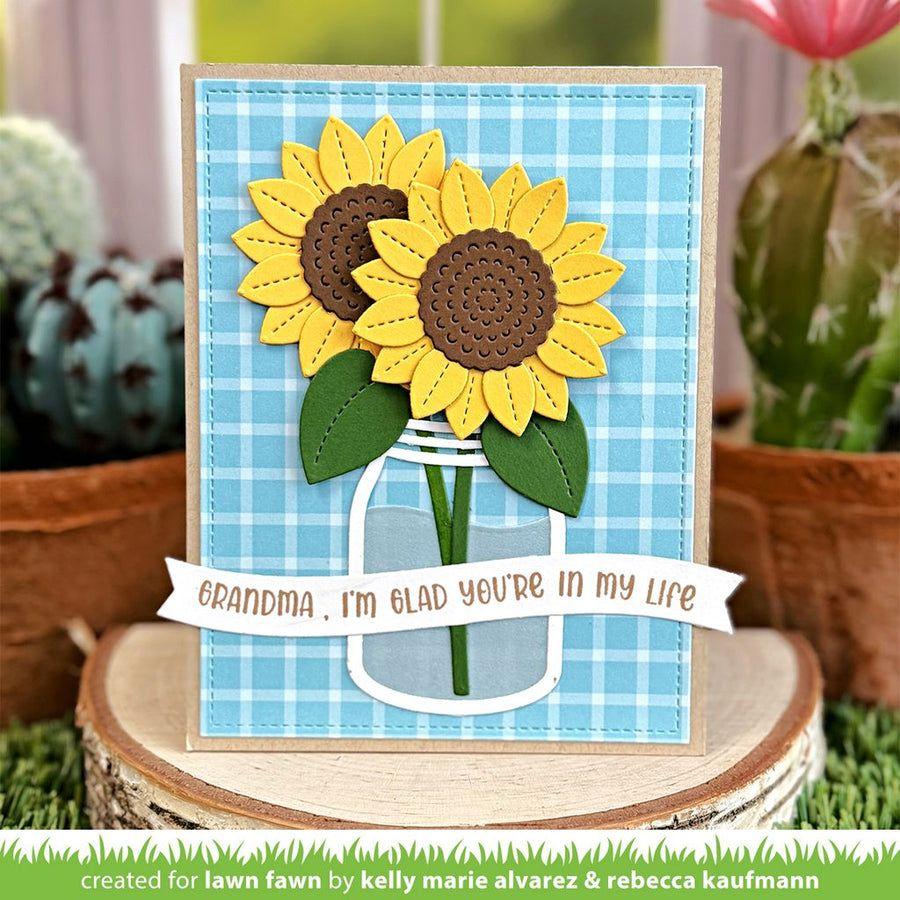 Lawn Fawn Henry's Build-A-Sentiment: Family Clear Stamps lf3509 Grandma, I'm Glad You're In My Life