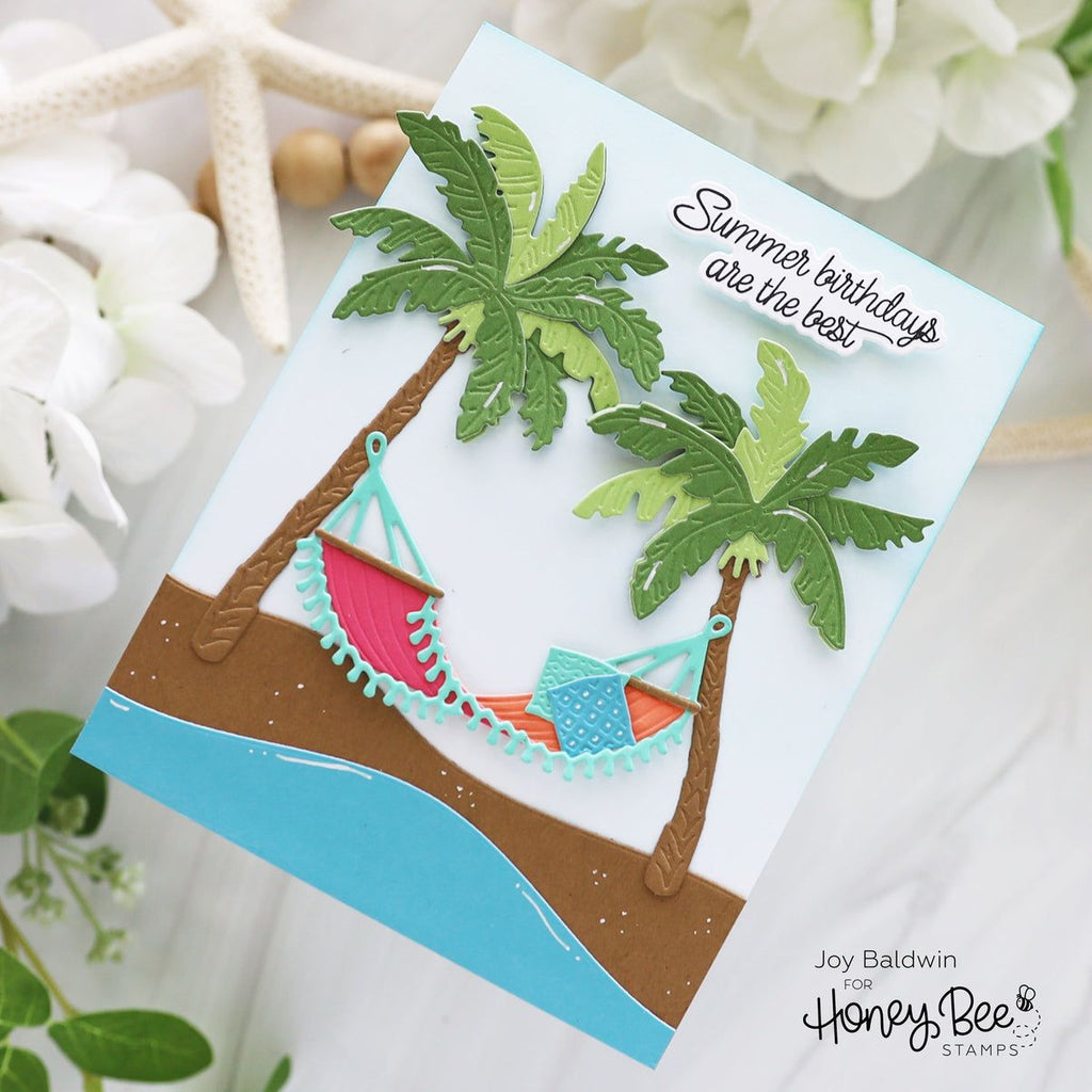 Honey Bee Lovely Layers Hammock Dies hbds-llham Summer Birthdays Are The Best Card