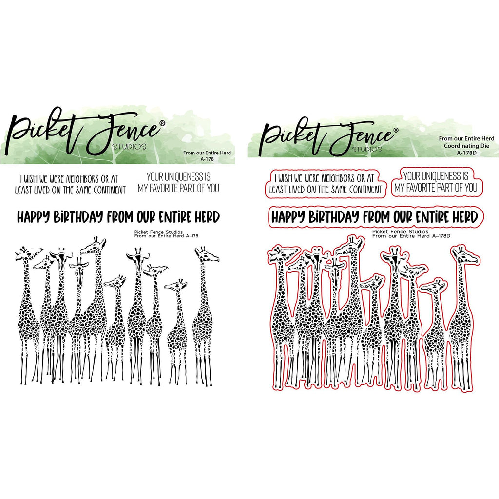 Picket Fence Studios From Our Entire Herd Stamps and Dies Bundle