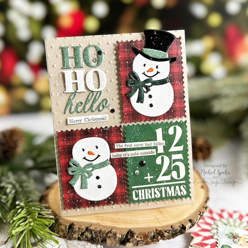 Simon Says Stamp Ho Ho Hello Wafer Dies 1243sd Christmas Card | color-code:ALT03