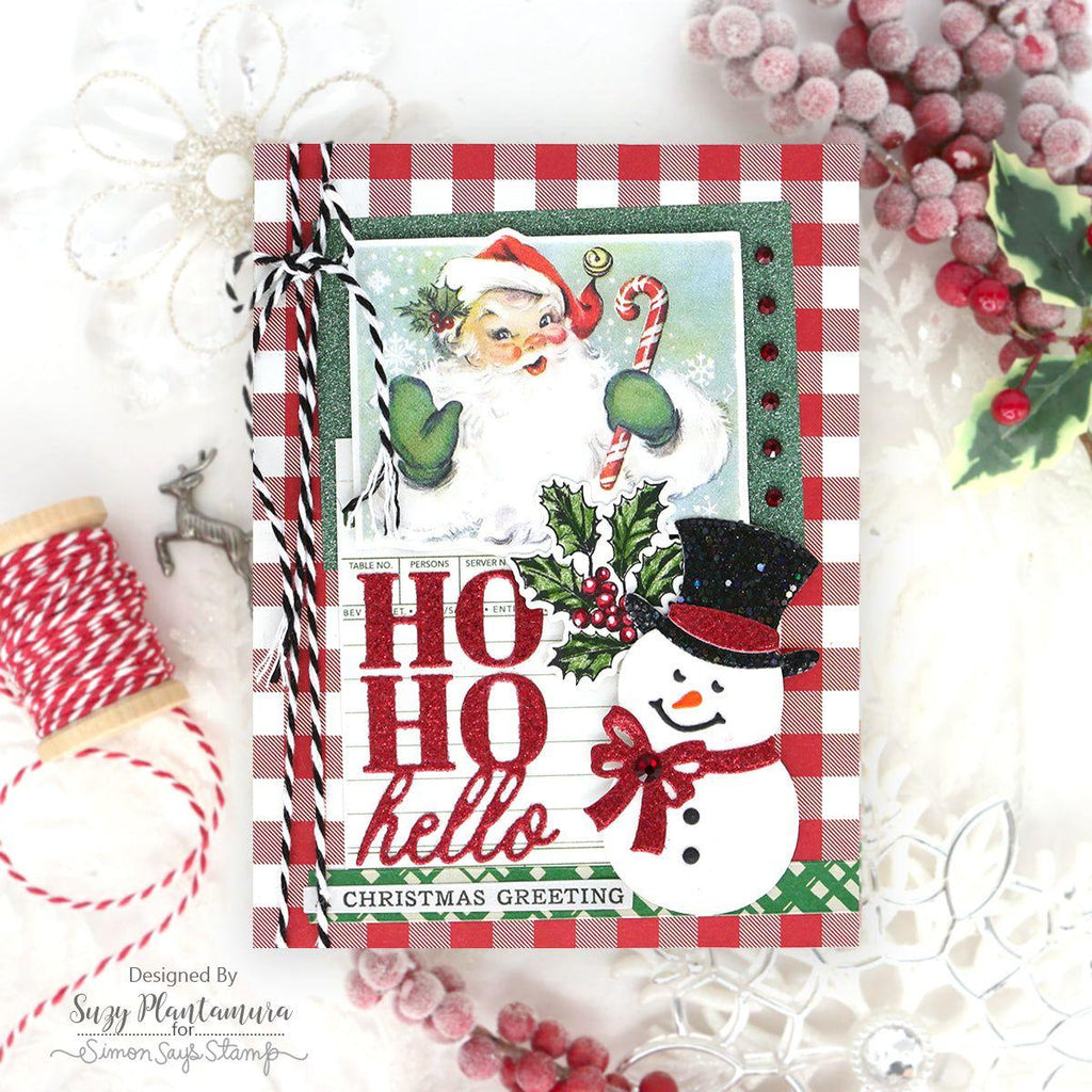 Simon Says Stamp Ho Ho Hello Wafer Dies 1243sd Christmas Card | color-code:ALT01