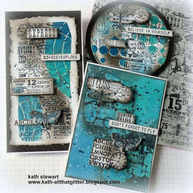 PREORDER Tim Holtz Cling Rubber Stamp Hodgepodge cms490 fun background | color-code:ALT01