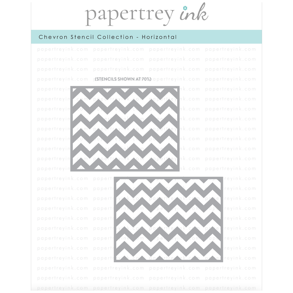 Papertrey Ink Chevron Collection Horizontal STENCIL-0046