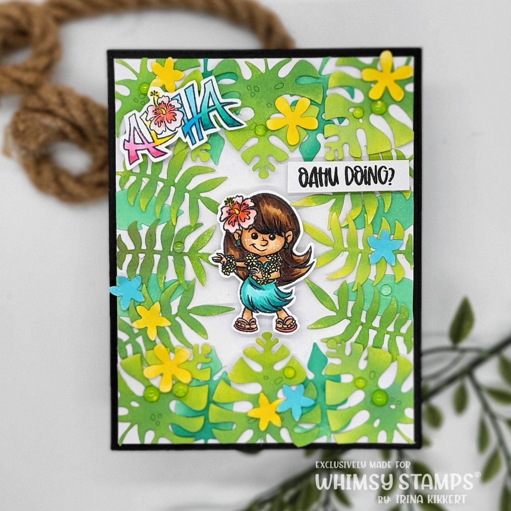 Whimsy Stamps Aloha Kids Clear Stamps Khb201* | Whimsy Stamps | Crafting & Stamping Supplies from Simon Says Stamp