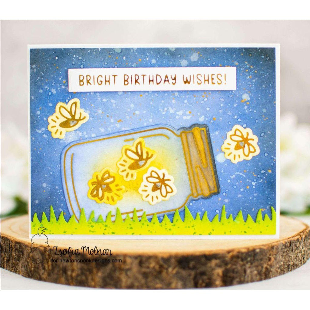 Newton's Nook Fireflies Hot Foil Plate and Die Set NN2305HF1 birthday