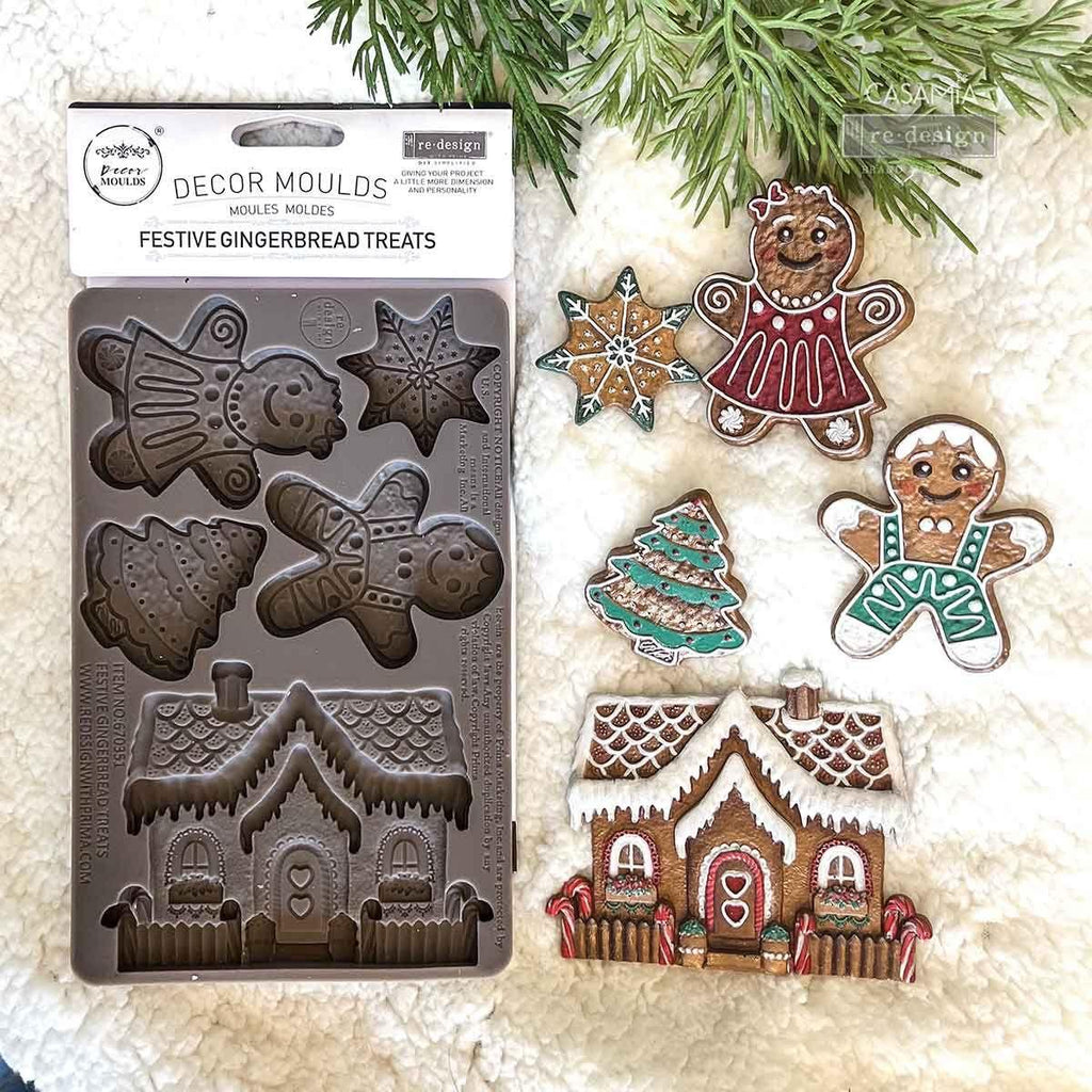 Prima Marketing Festive Gingerbread Treats ReDesign Decor Mould 670351 Alternate Image