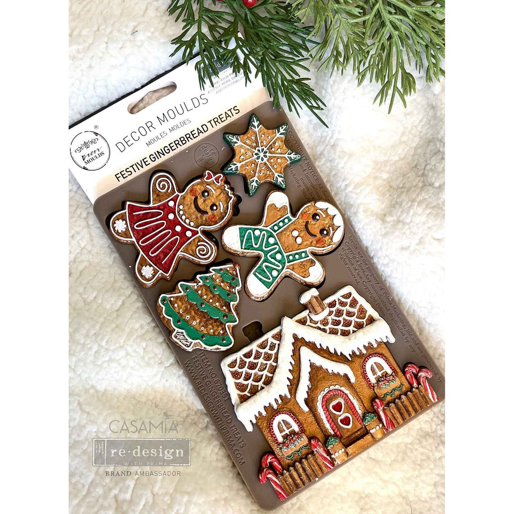 Prima Marketing Festive Gingerbread Treats ReDesign Decor Mould 670351 Detailed Product View