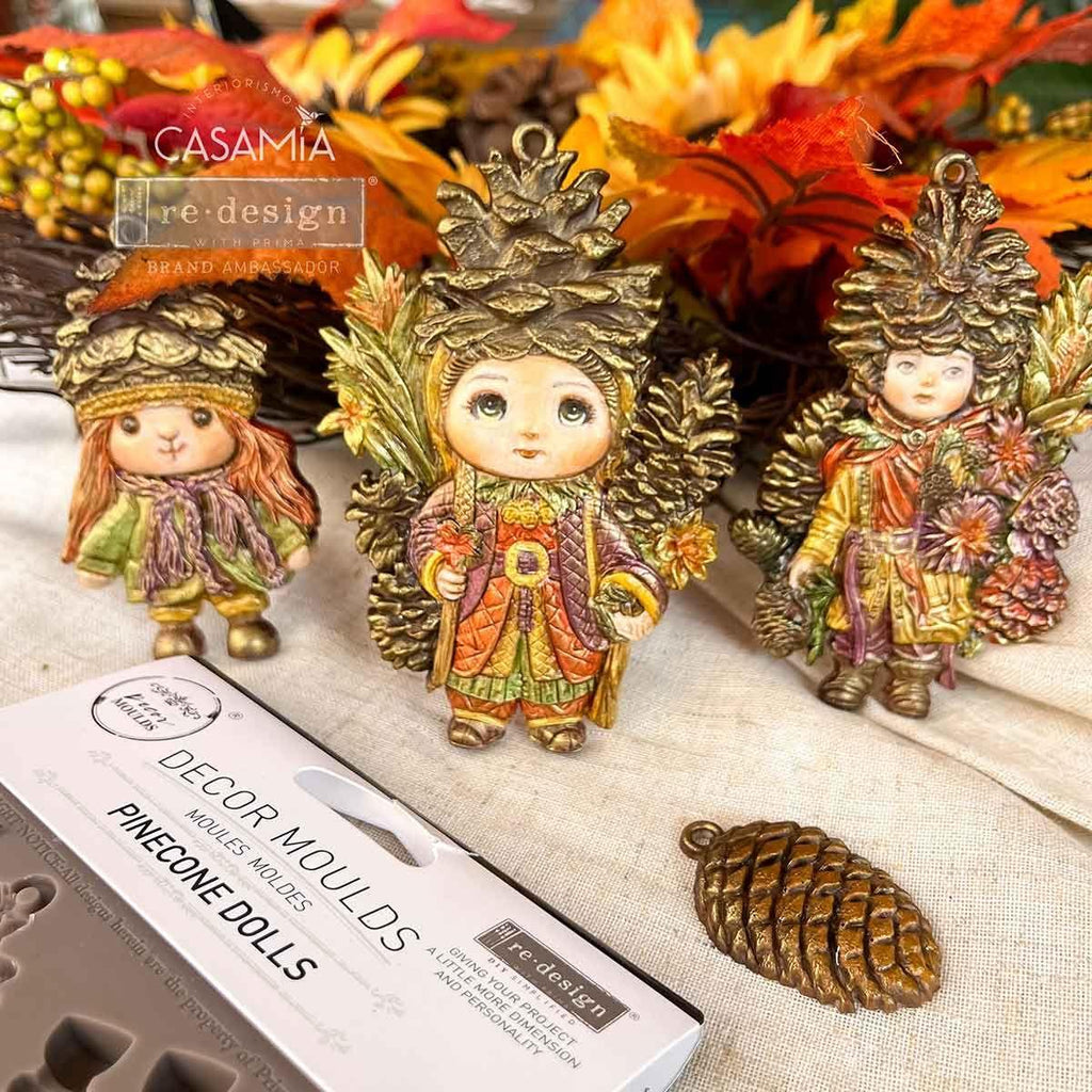 Prima Marketing Pinecone Dolls ReDesign Decor Mould 672478 Alternate Image