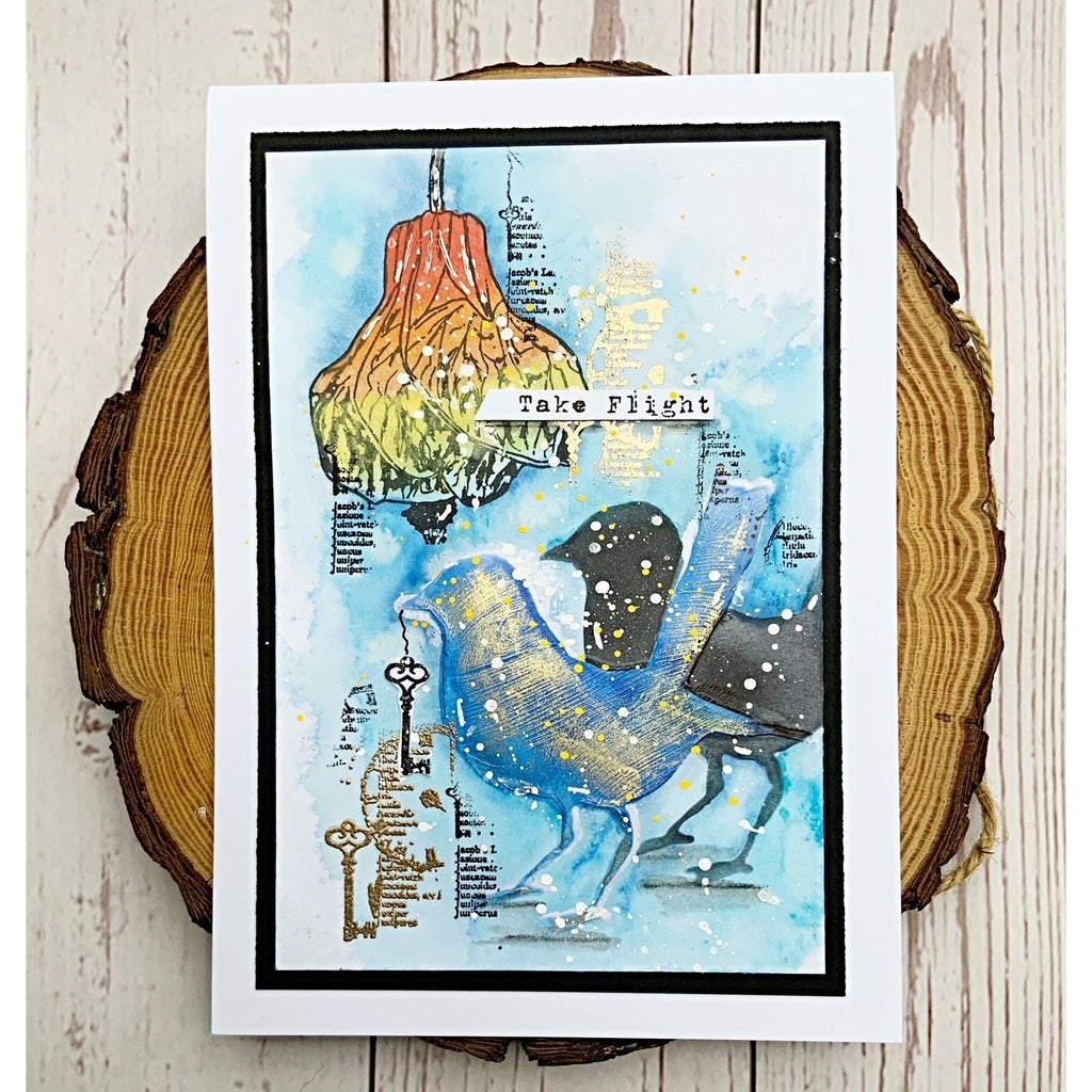 Tracy Evans Boutique Designs Take Flight A7 Clear Stamps te009 take flight