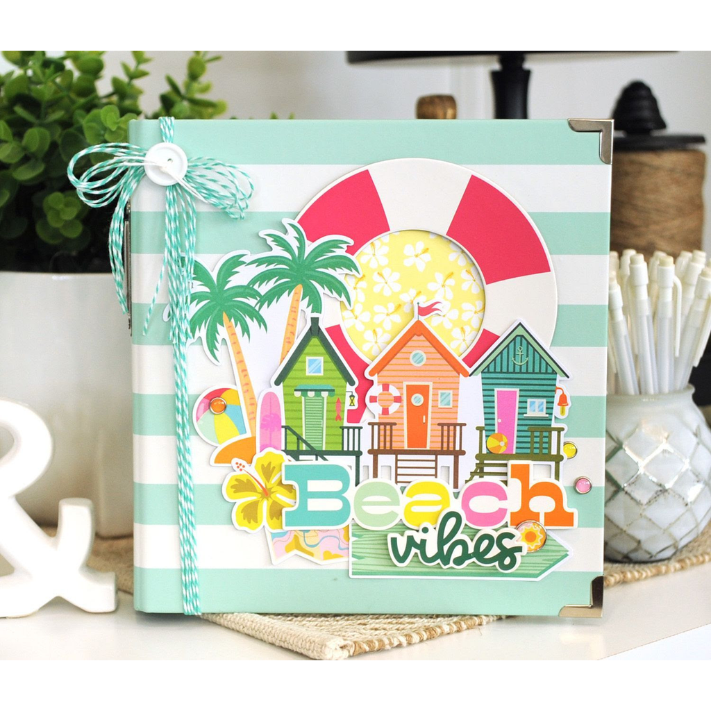 Simple Stories Just Beachy Foam Stickers 22326 Beach Vibes Card