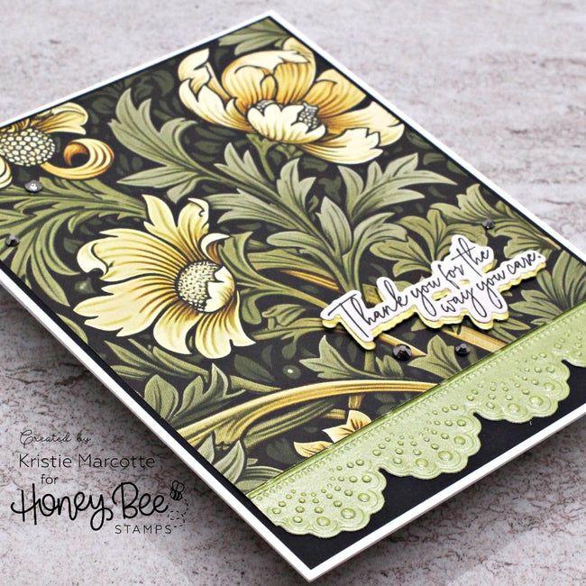 Honey Bee Vintage Love 6 x 8.5 Paper Pad hbpa-052 Thank You For Caring Card