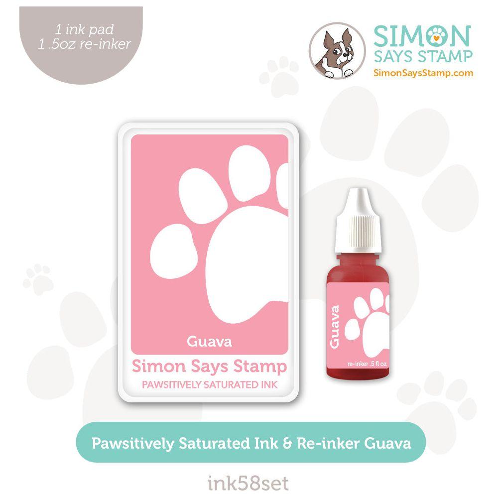 Simon Says Stamp Pawsitively Saturated Ink and Re-inker Set Guava